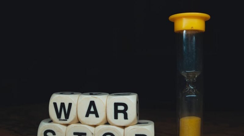 set of game dice forming message next to hourg