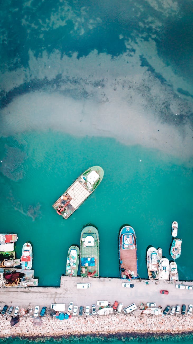 ships in sea port