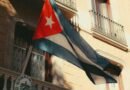 flag of cuba on balcony