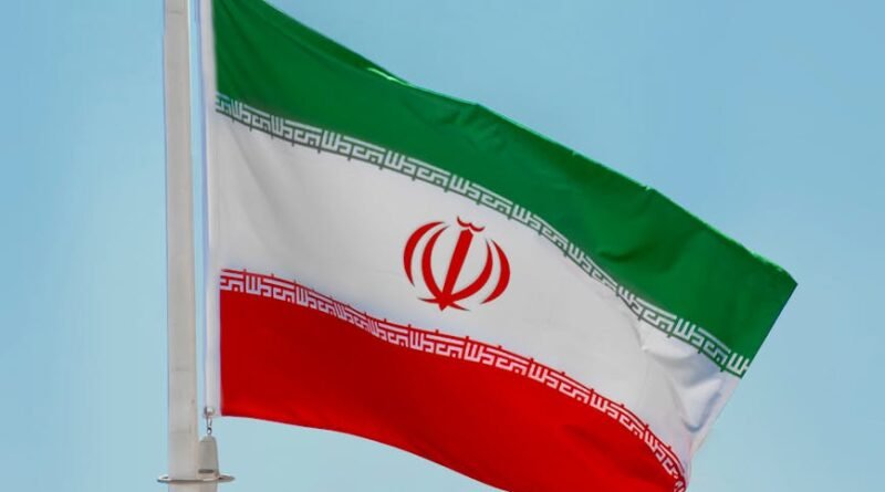 iran national flag under blue sky