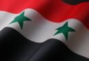 syria flag in close up shot