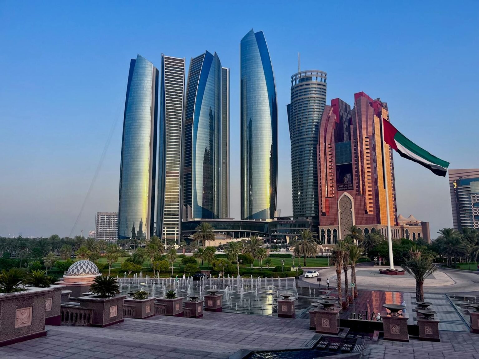 cityscape of abu dhabi uae