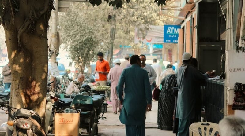 people walking on sidewalk