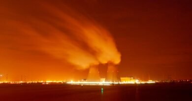 Deeply Concerned’: IAEA Chief Warns of Nuclear Catastrophe as Fourth Strike Hits Near Bushehr Plant, Killing Security Officer nuclear power plant cooling towers at night