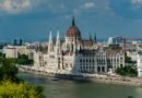 budapest parliament building overlooking danube river