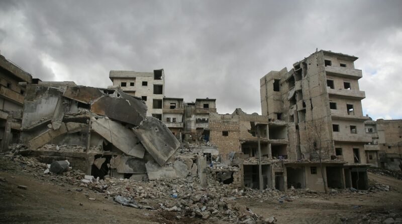 old abandoned building under cloudy sky