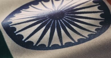 close up shot of an indian flag