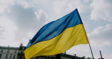 close up shot of the flag of ukraine