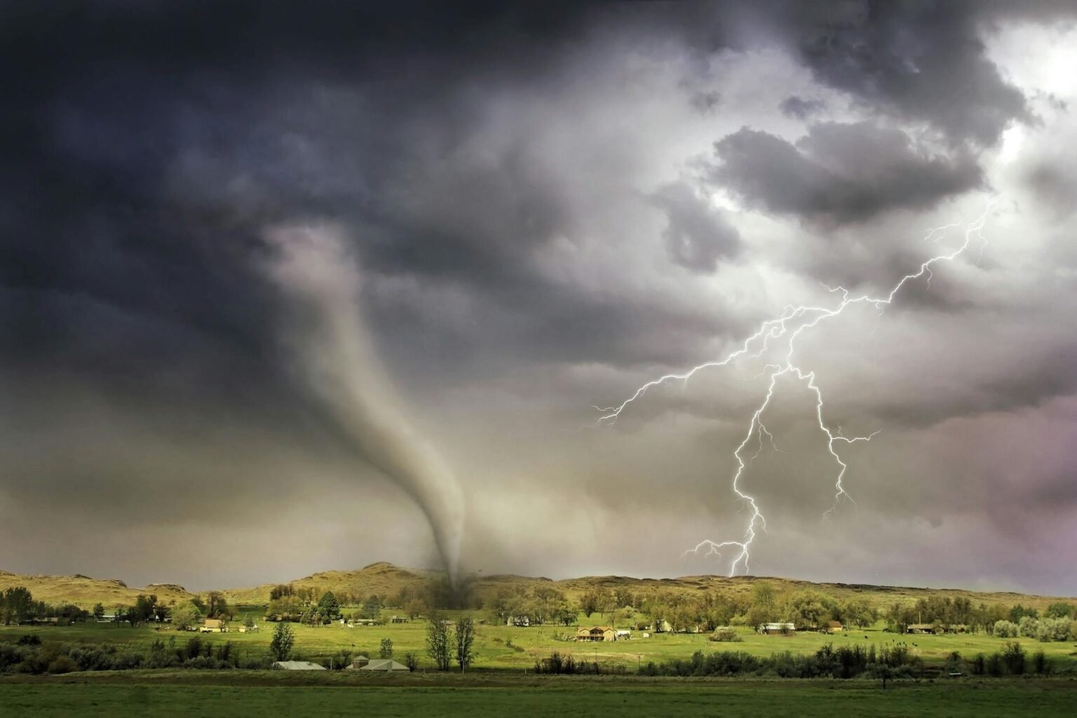 lightning and tornado