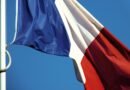 close up shot of the flag of france
