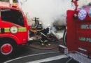 firetrucks and firefighters on street