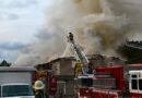 At Least 15 Killed in Building Fire at Coaching Centre in India firemen extinguishing the fire