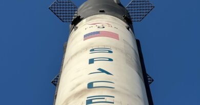tower by the spacex headquarters against the sky