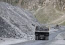 back view of a truck carrying coal