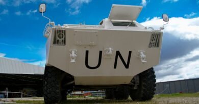 un armored vehicle at deployment site in madrid